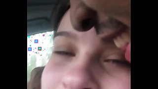 Lesbian bestfriend gets sopping during a backstage session and bends